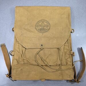 Vintage 1950's  Boy Scouts Backpack NO 573 Diamond brand BSA Haversack